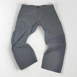 NWT UB Tech Men's Pants Gray Size 38x30 Stretch Dress Casual Work Slacks